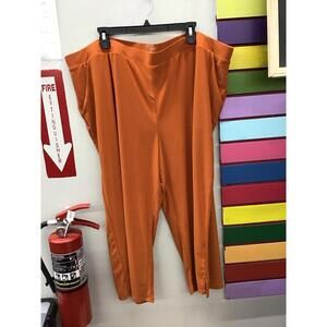 Attitudes by Renee wide leg crop size 3XP rust orange new from qvc